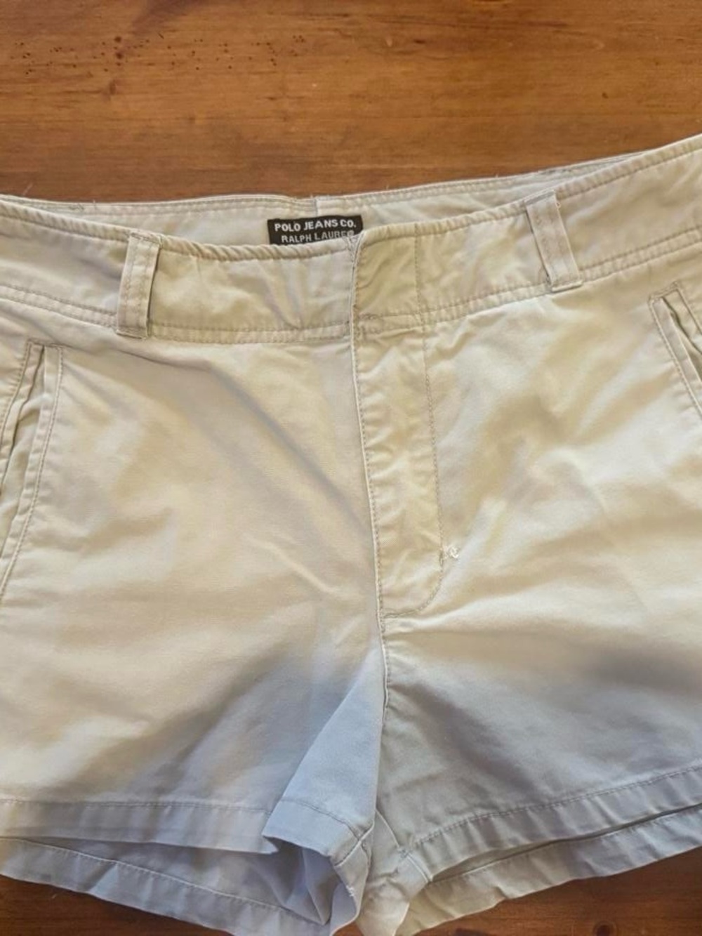 Vintage Polo Jeans Co Ralph Lauren Khaki Shorts Size 10